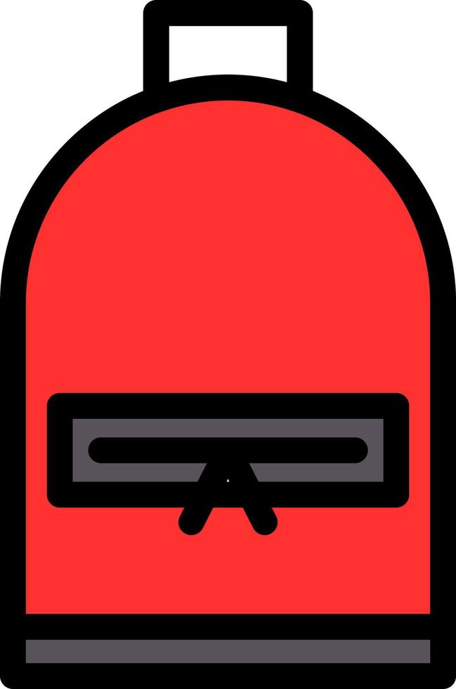 Backpack Vector Icon Design