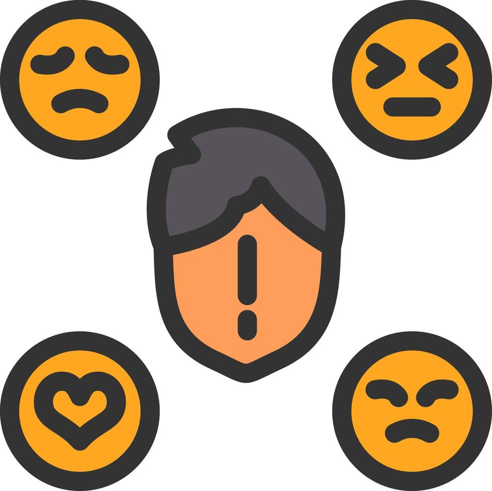 diseño de icono de vector de factores de emoción