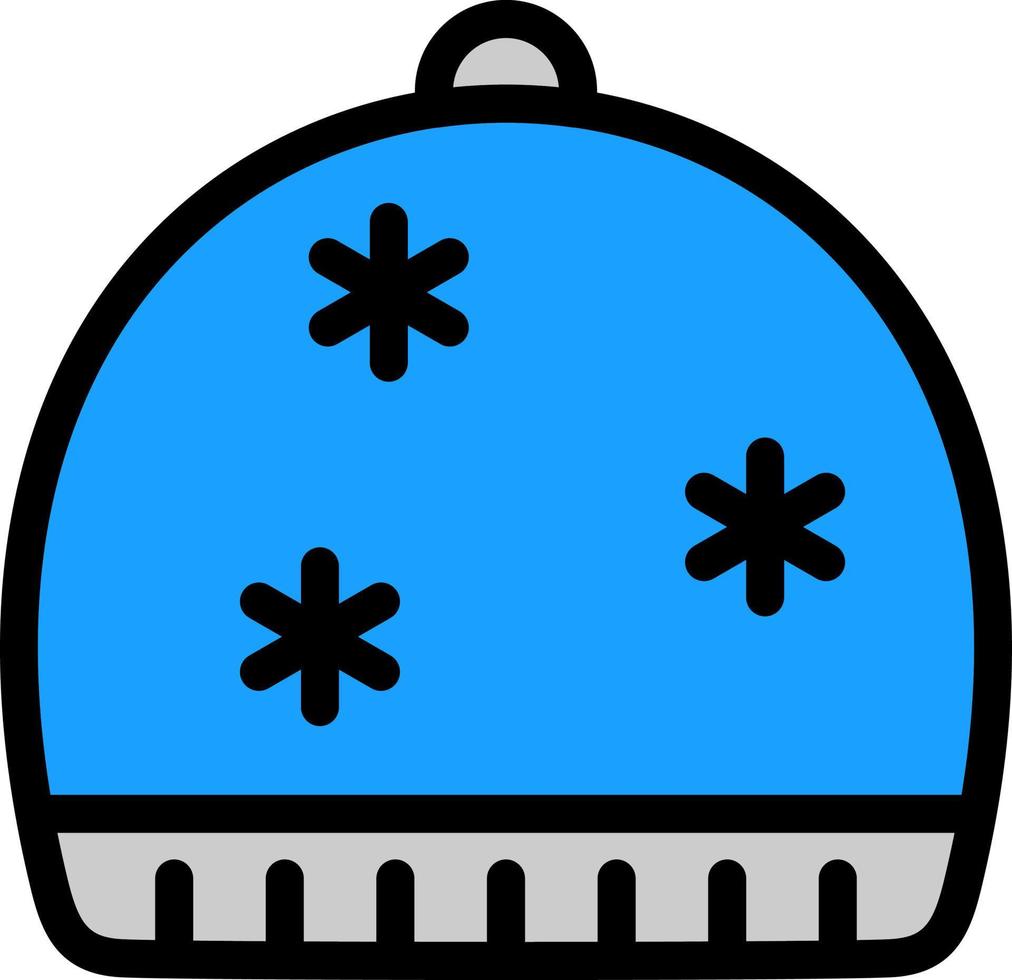 diseño de icono de vector de gorro de invierno