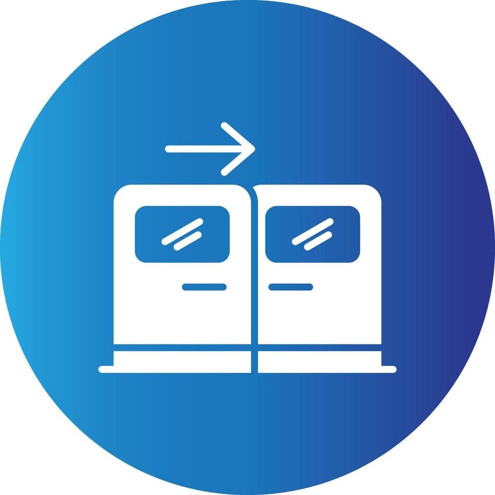 Exit Door Creative Icon vector
