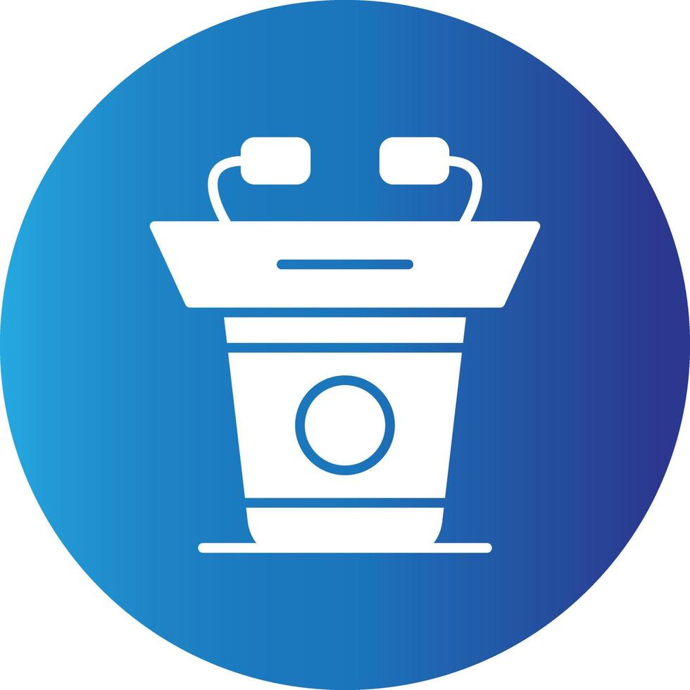 Lectern Creative Icon vector