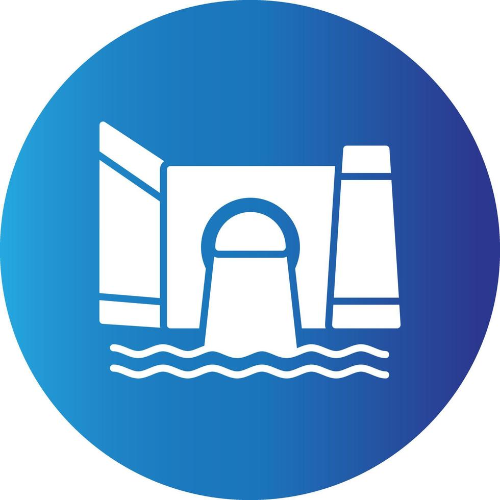 Dam Creative Icon vector