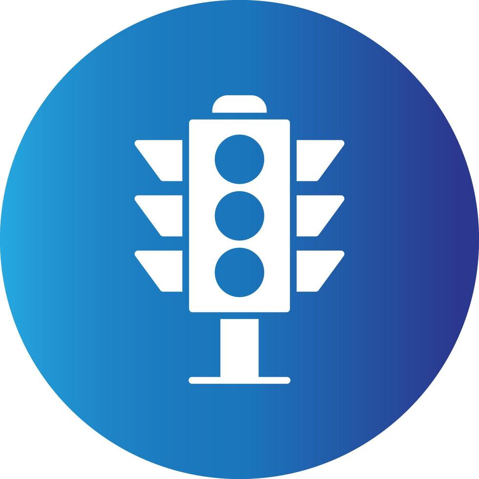 Traffic Light Creative Icon vector