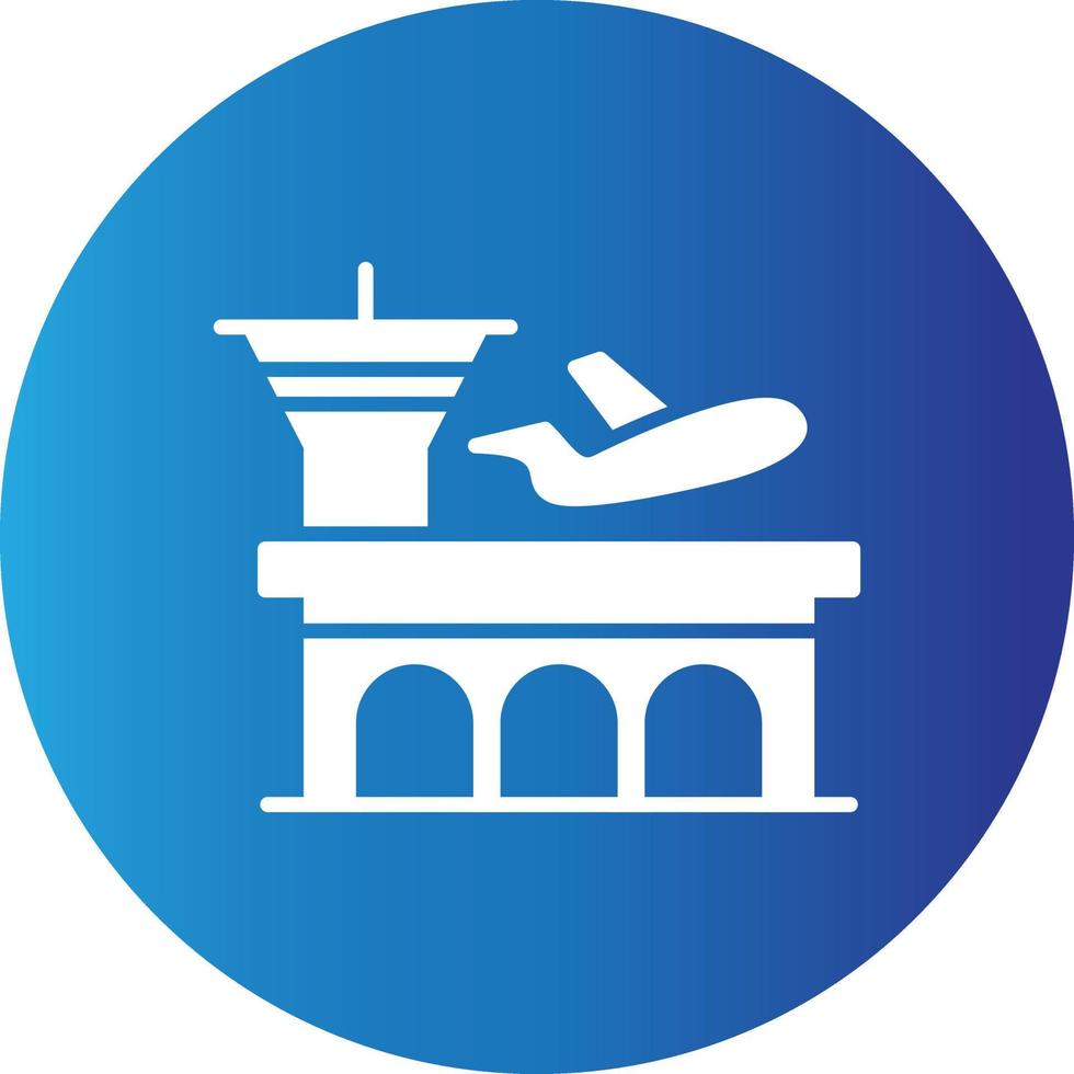 Airport Creative Icon vector