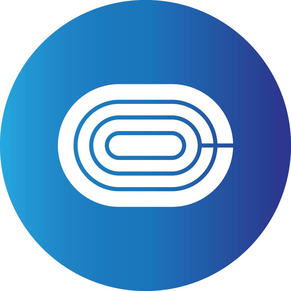 Running Track Creative Icon vector