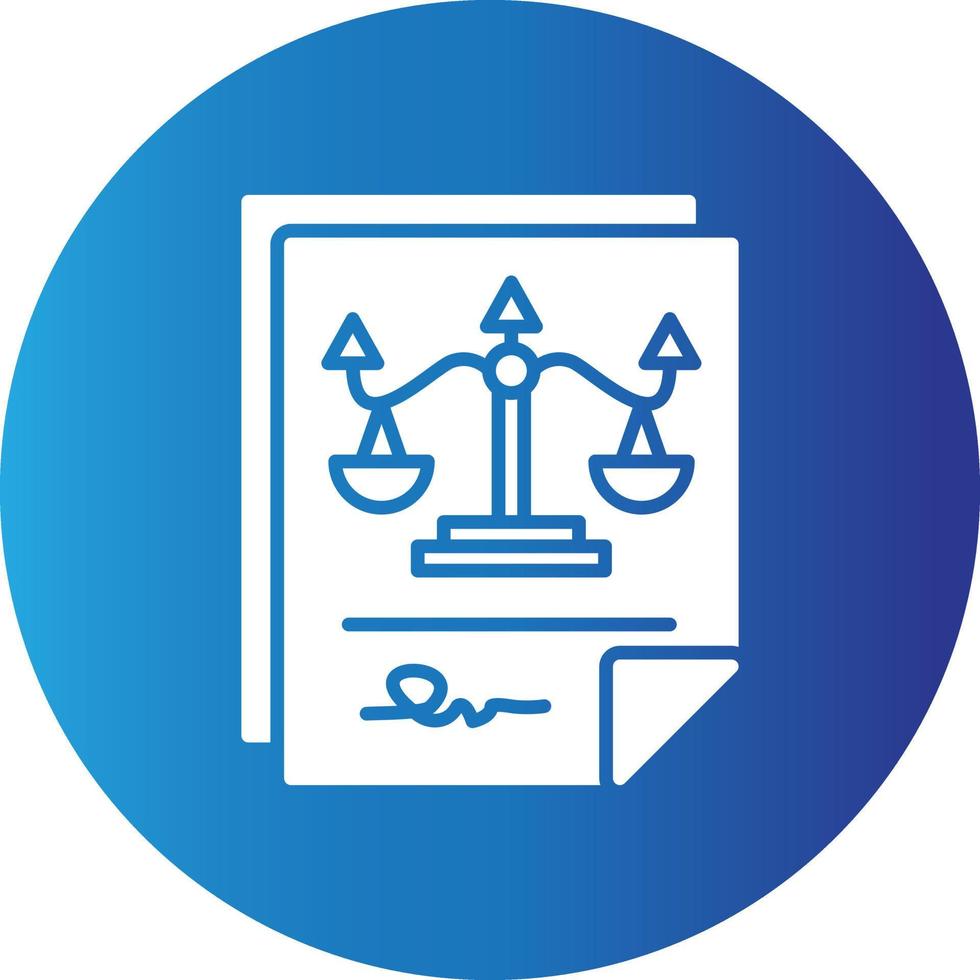 Legal Paper Creative Icon vector