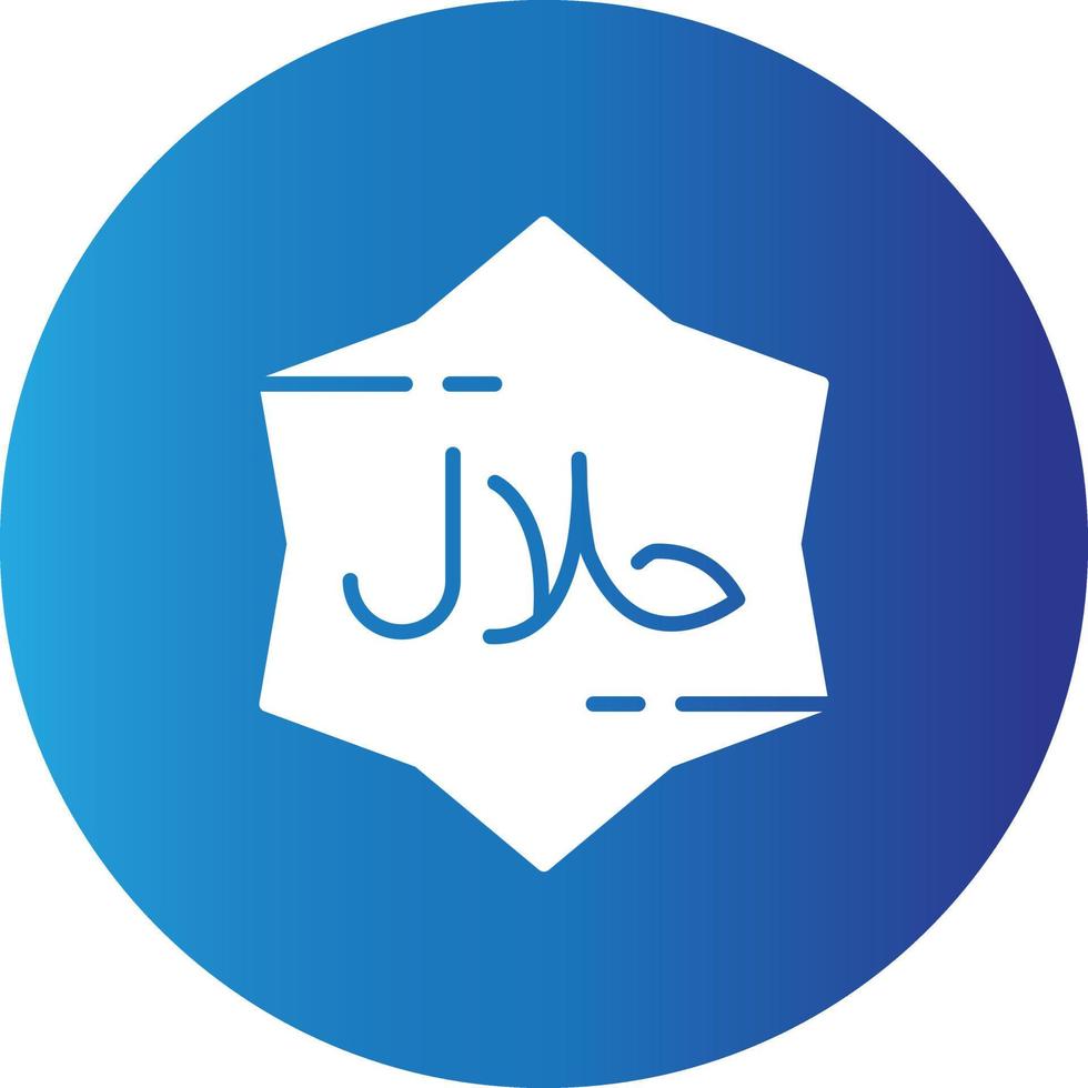 Halal Creative Icon vector