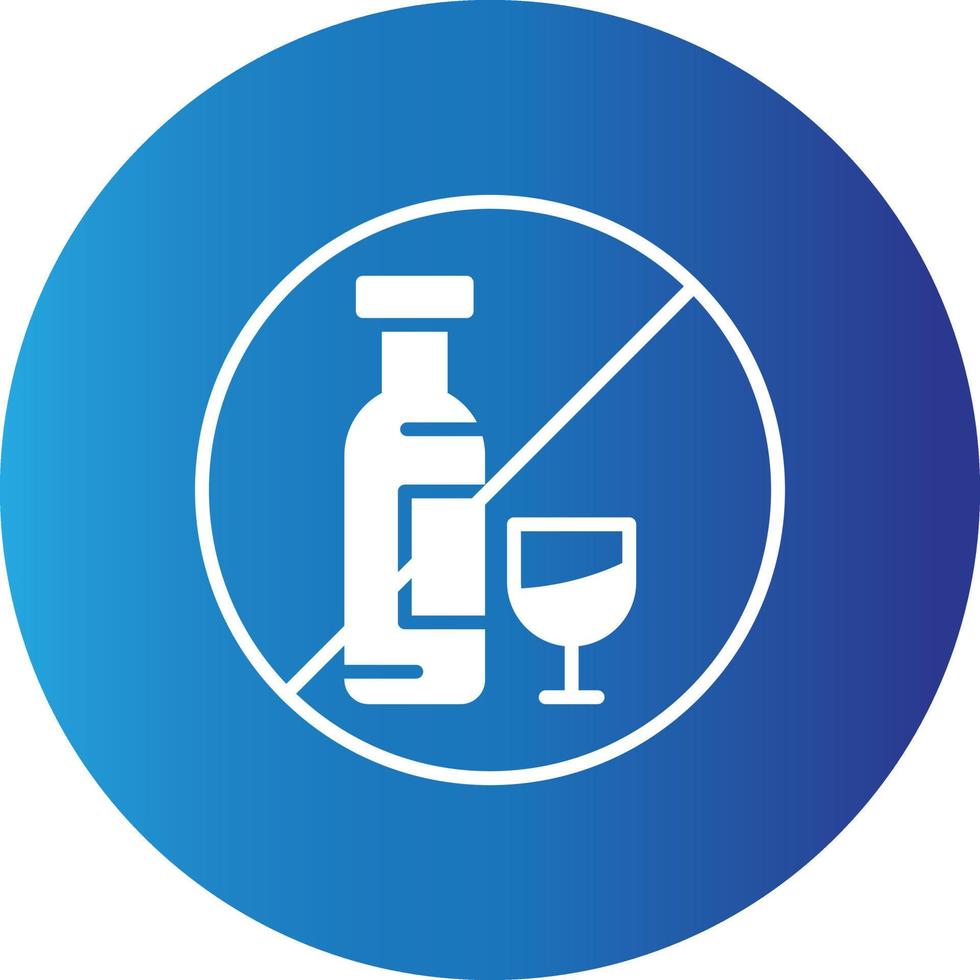 No Alcohol Creative Icon vector