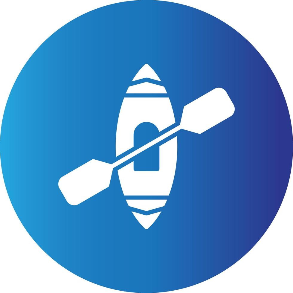 icono creativo de kayak vector