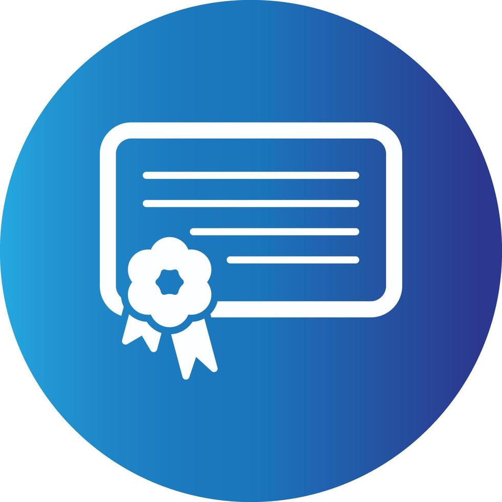 Digital Certificate Creative Icon vector