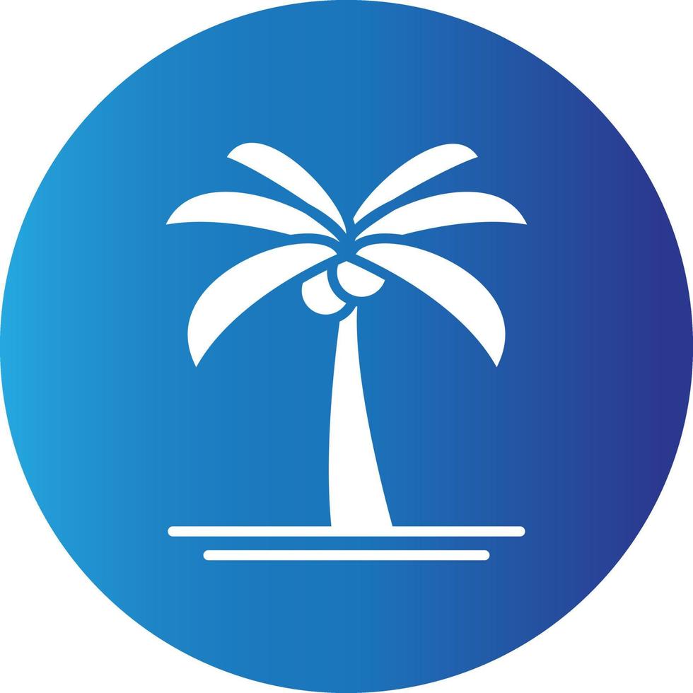 Palm Tree Creative Icon vector