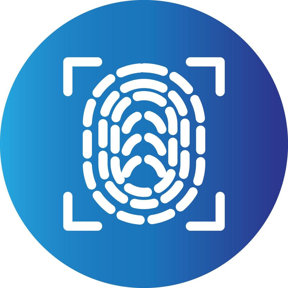 Fingerprint  Creative Icon vector