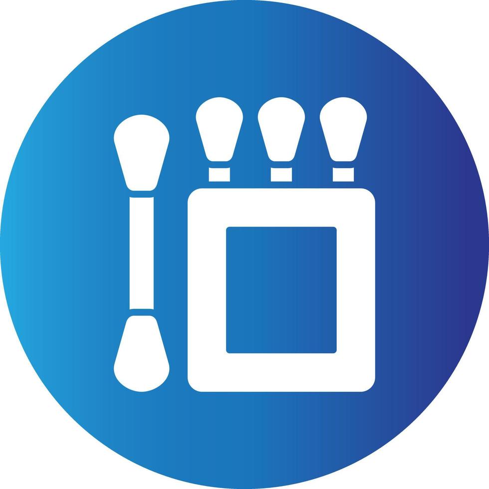 Cotton Swabs Creative Icon vector