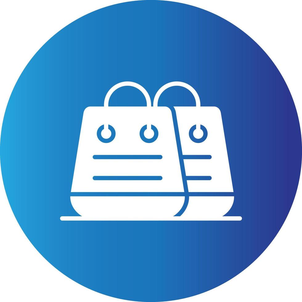 Shopping Bag Creative Icon vector