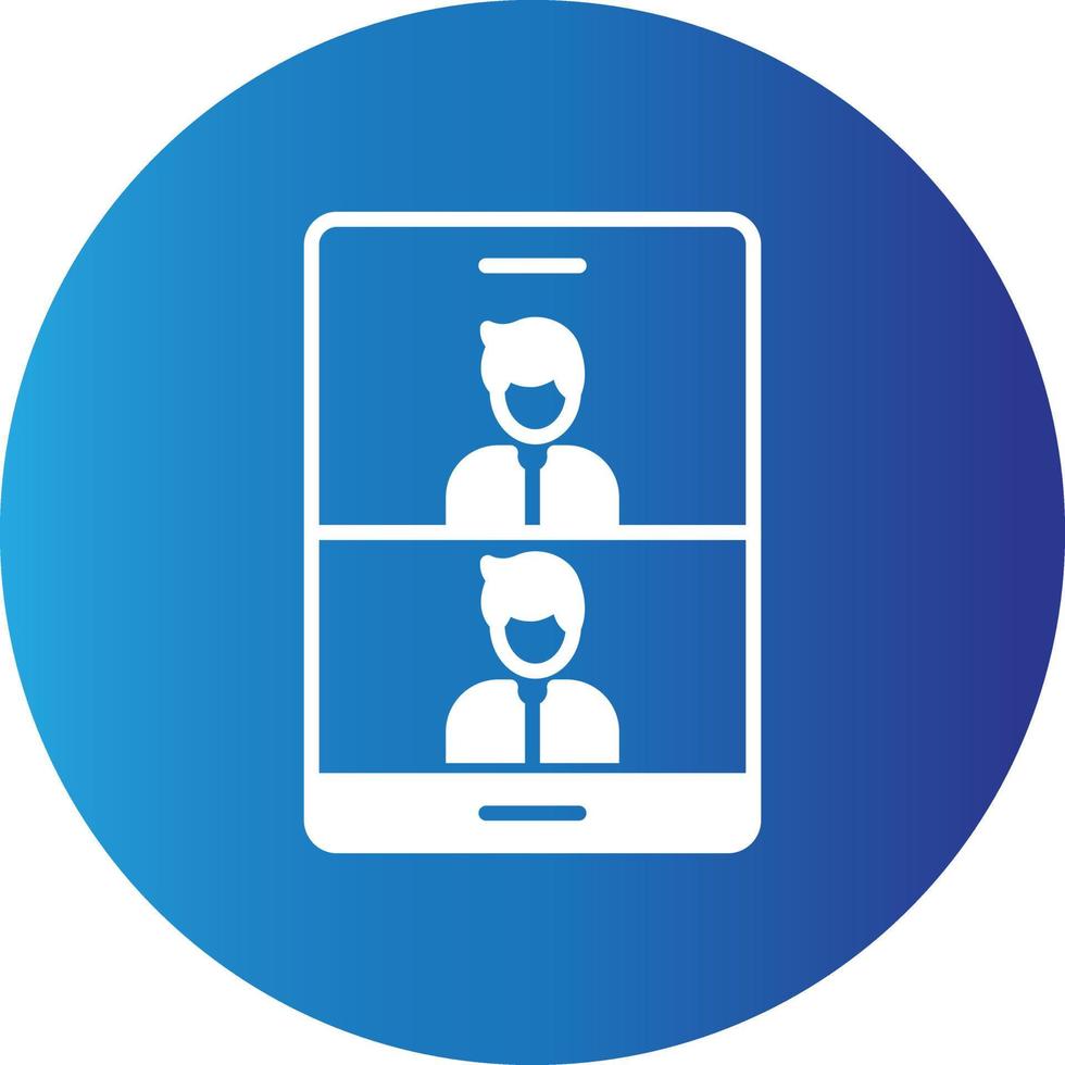 Video Calling Creative Icon vector