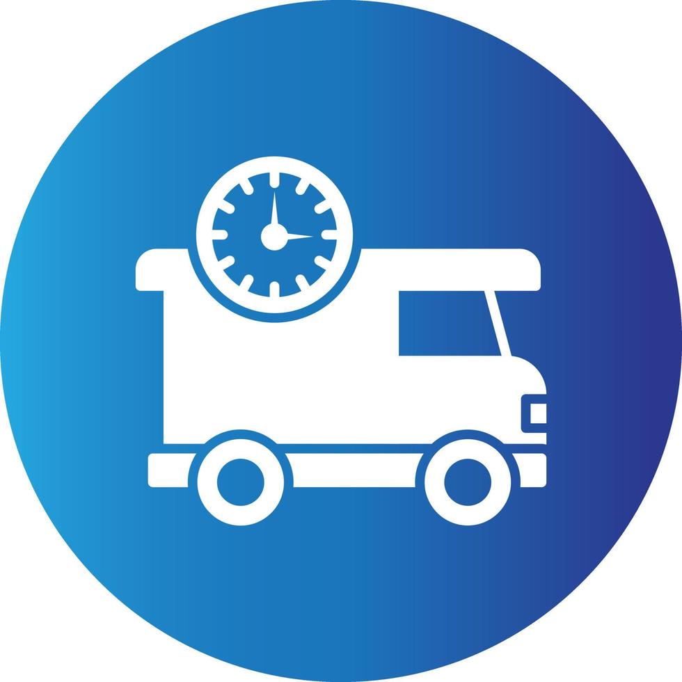 On Time Delivery Creative Icon vector