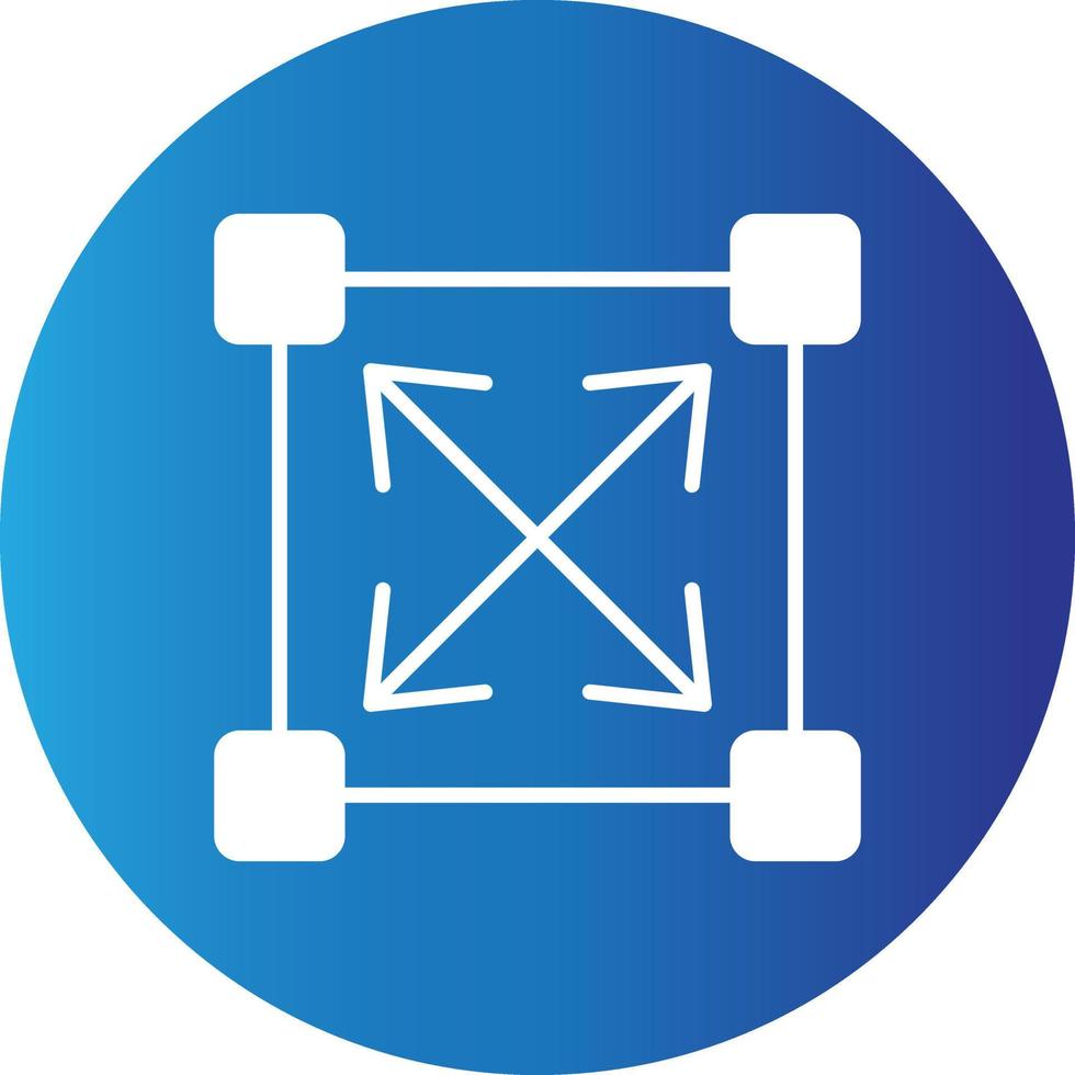Resize Creative Icon vector