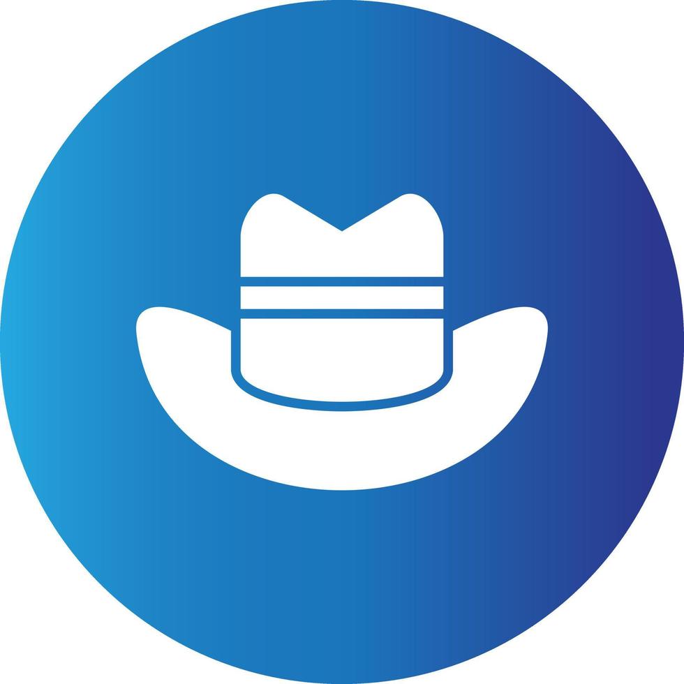 sombrero de vaquero icono creativo vector