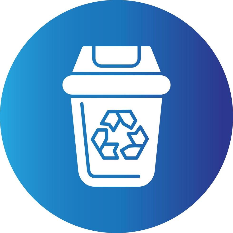 Dustbin Creative Icon vector