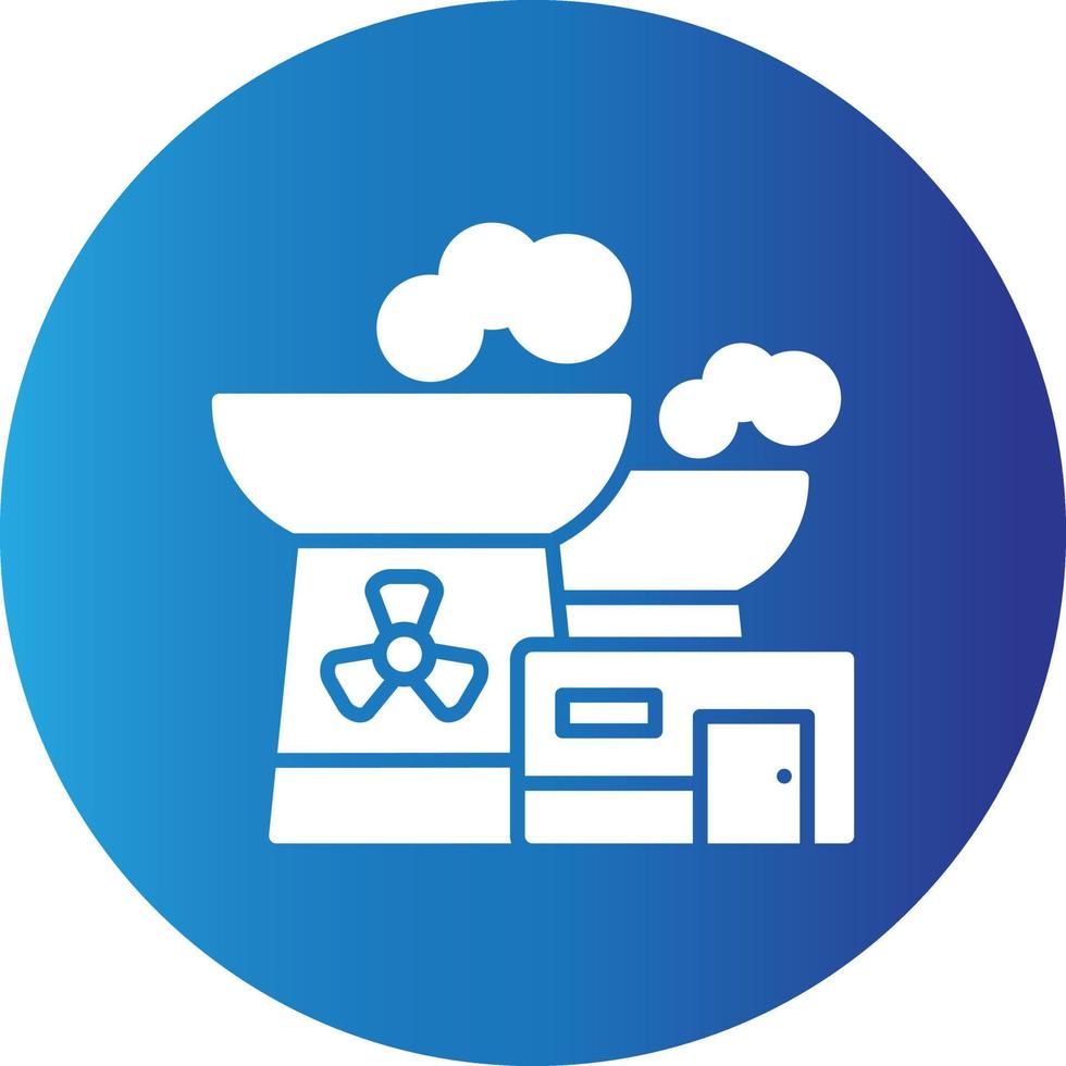Nuclear Plant Creative Icon vector