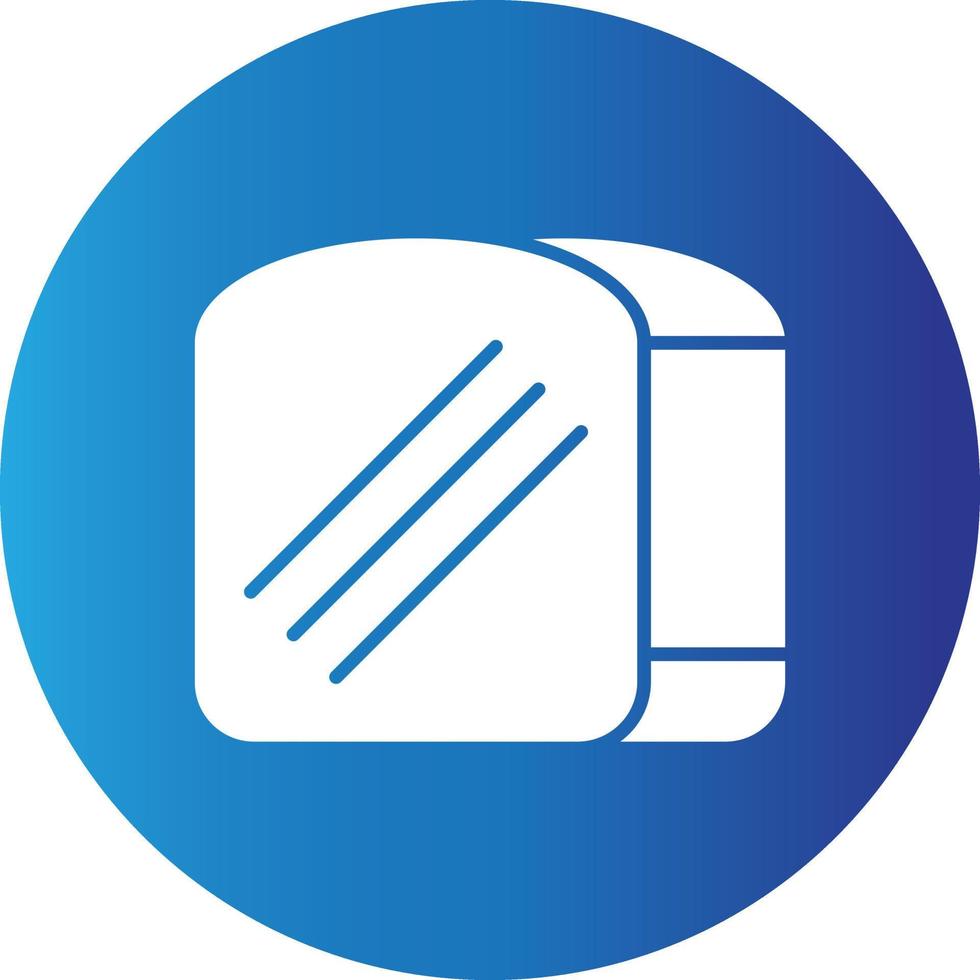 Toast Bread  Creative Icon vector