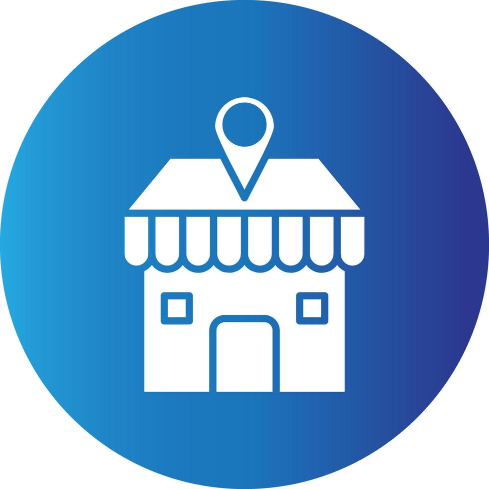 Shop Location  Creative Icon vector