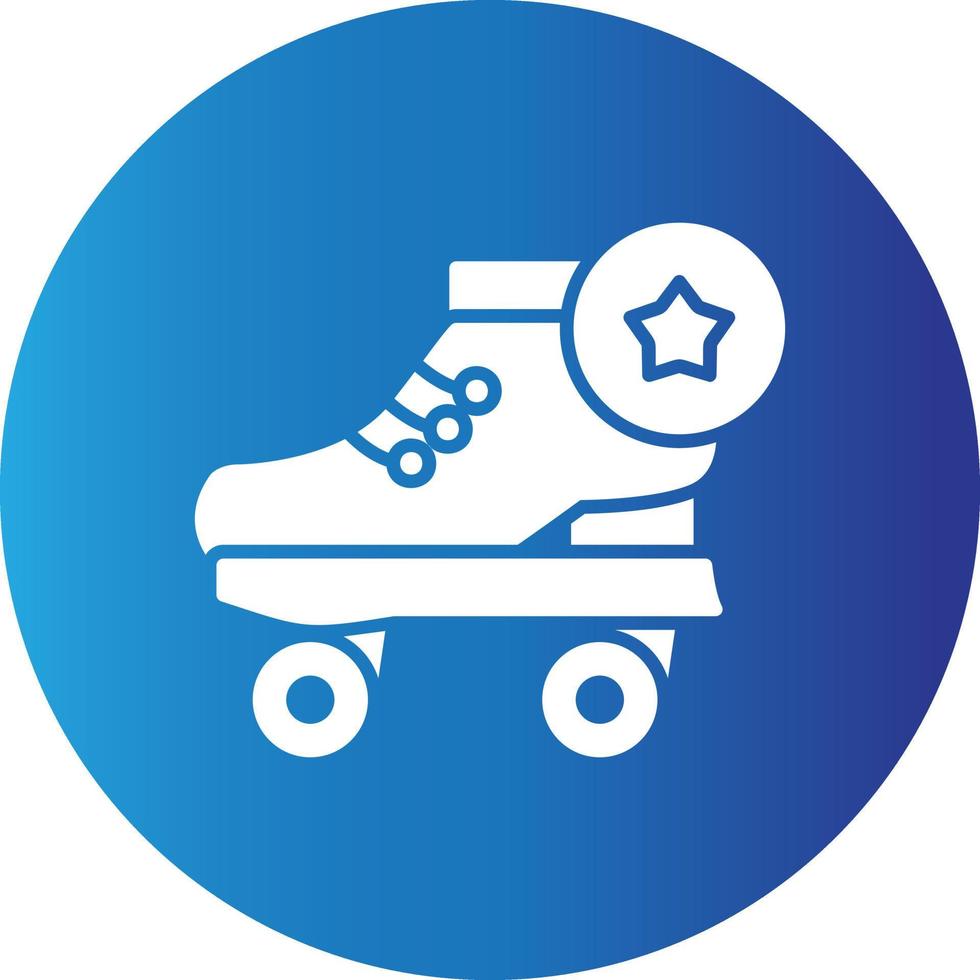 Roller Skates  Creative Icon vector
