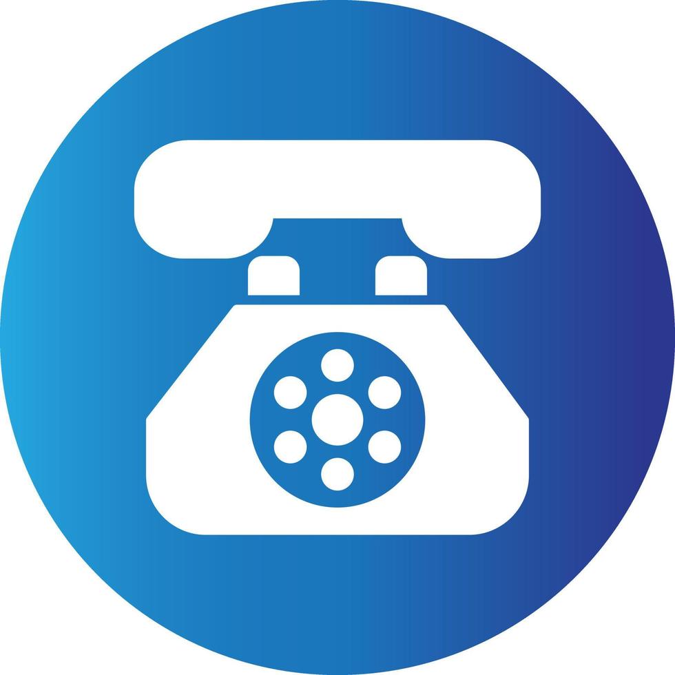 Land Line Phone  Creative Icon vector