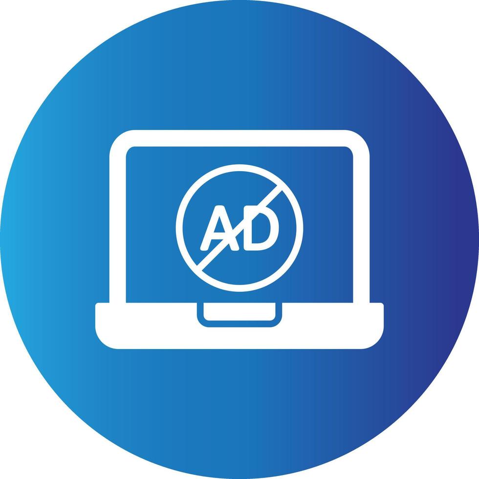 AD Block  Creative Icon vector