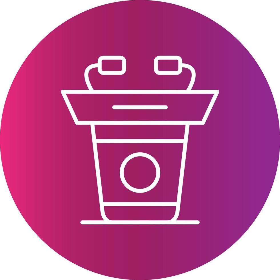 Lectern Creative Icon vector