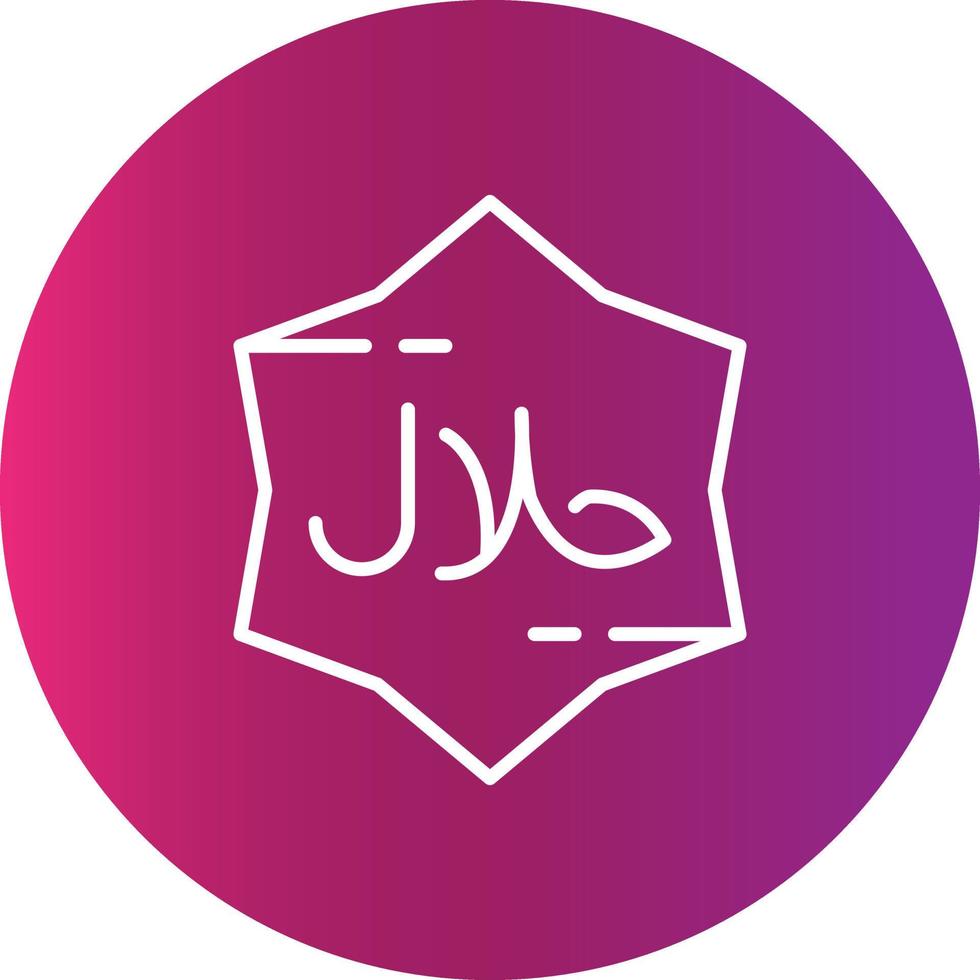 Halal Creative Icon vector