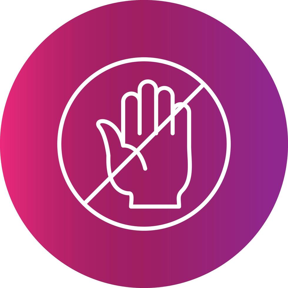 No Passing Creative Icon vector