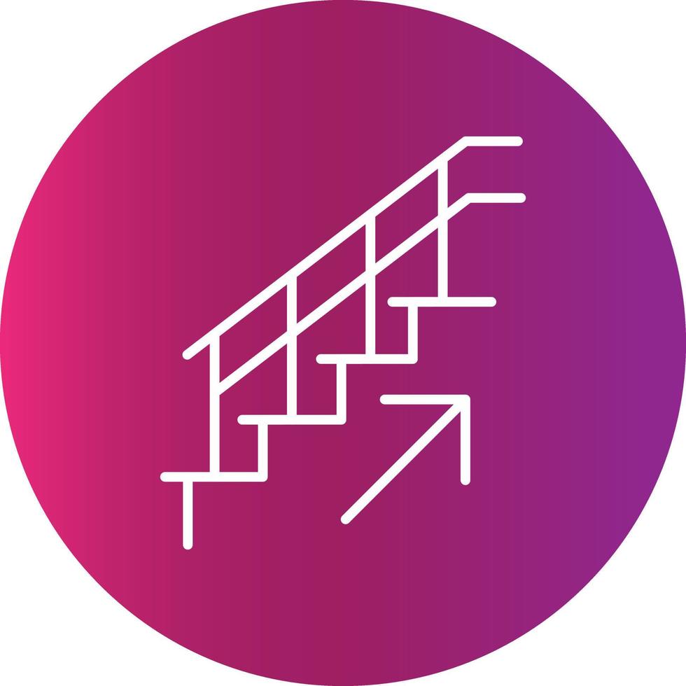 icono creativo de escaleras vector