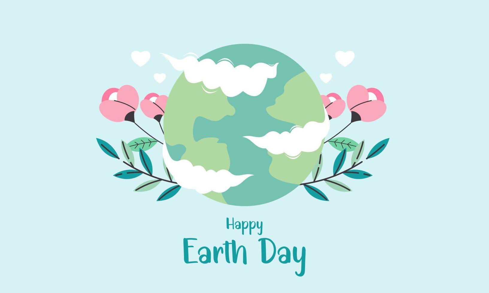 Happy Earth Day Concept Illustration vector