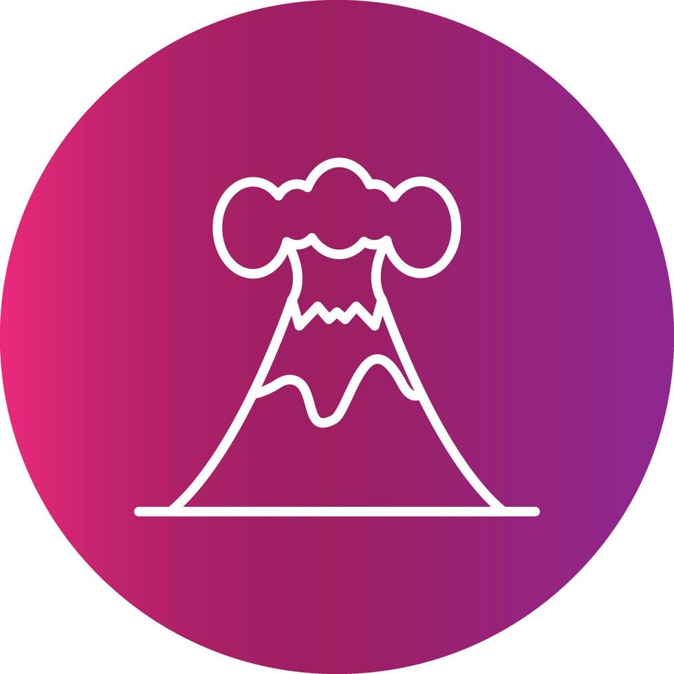 Volcano Creative Icon vector