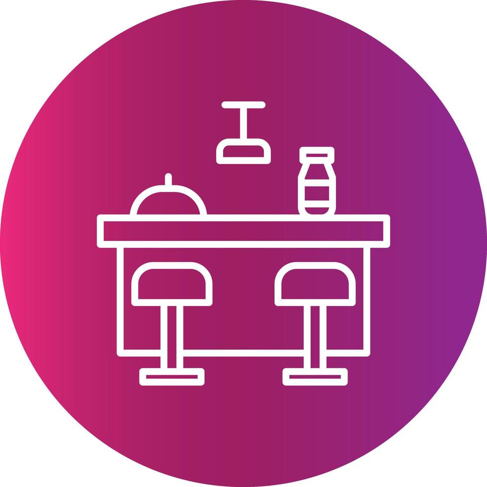 Bar Counter Creative Icon vector