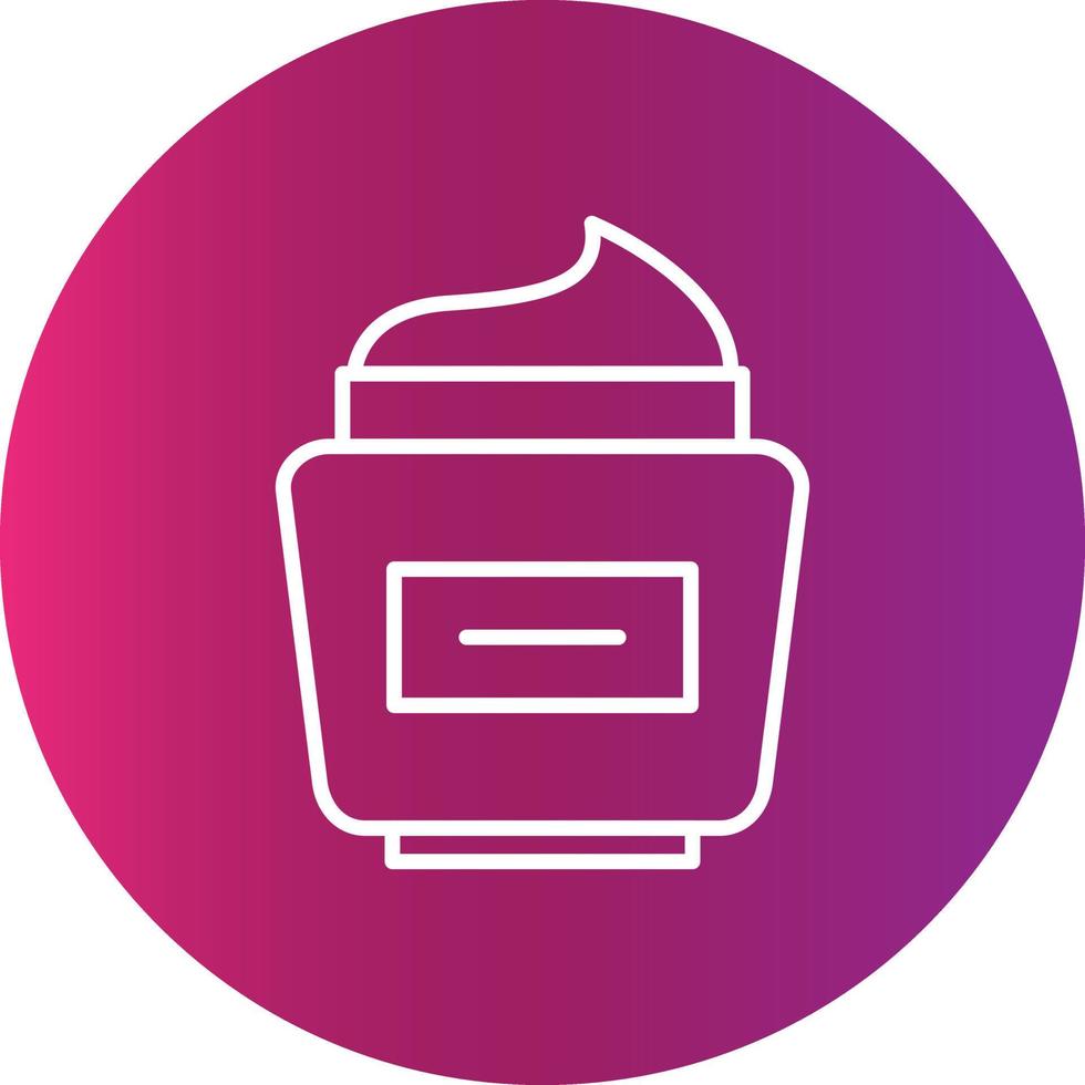 Face Cream Creative Icon vector