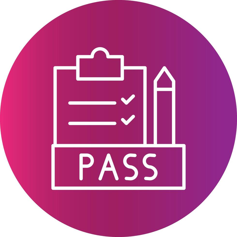 9 - Pass Creative Icon vector