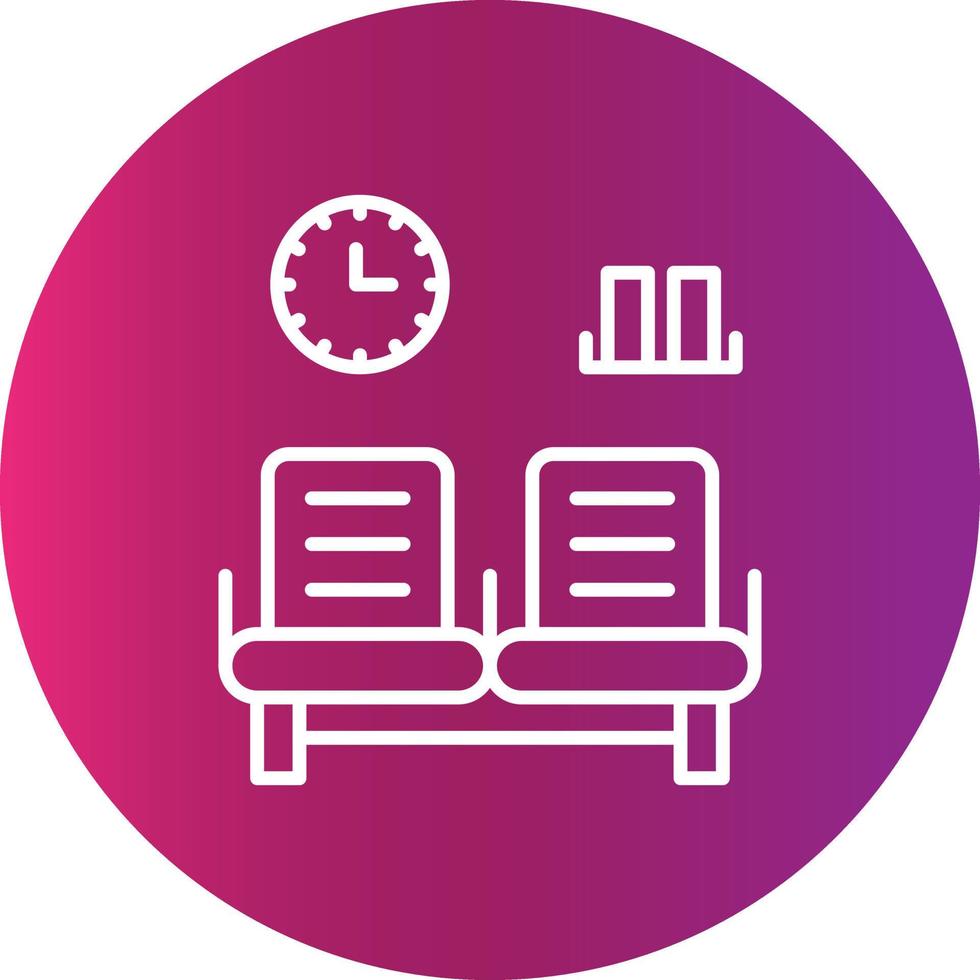 Waiting Room Creative Icon vector