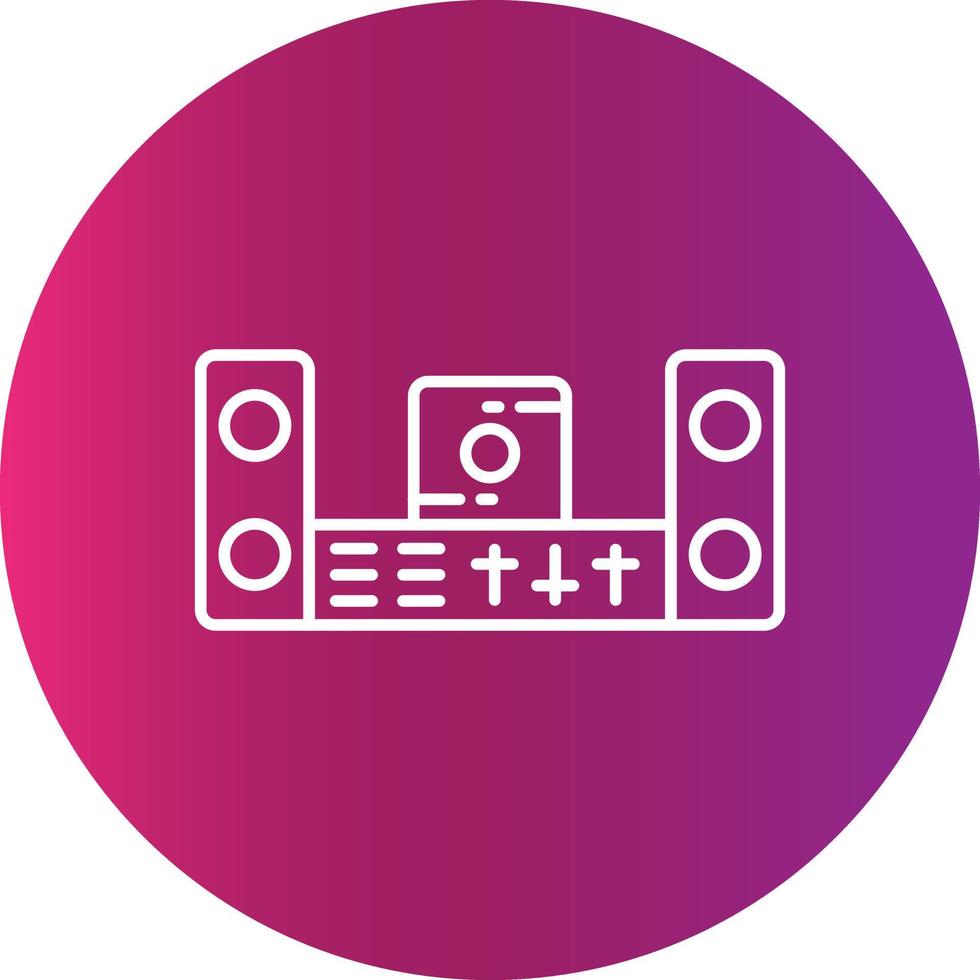 Music System Creative Icon vector