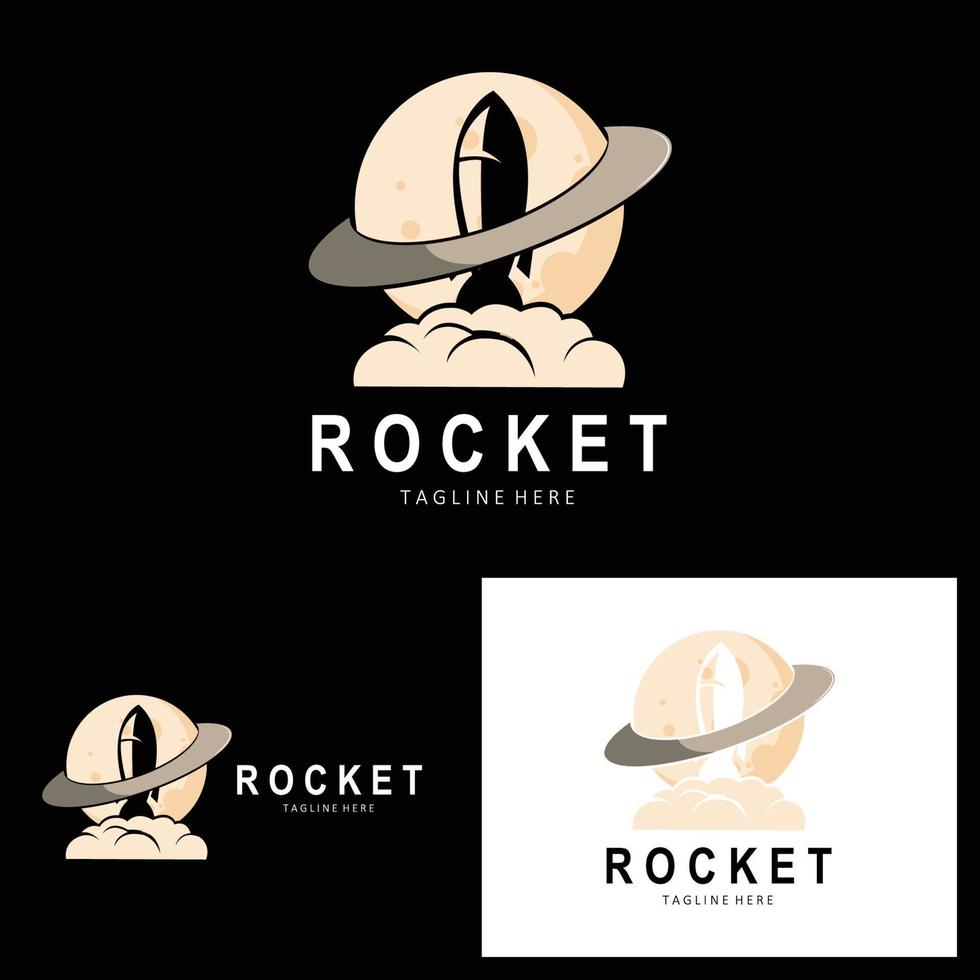 Rocket Logo Design, space exploration vehicle vector