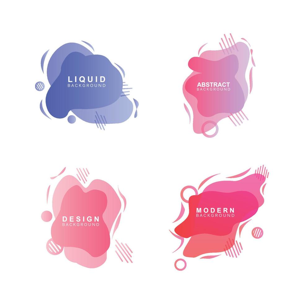 Liquid Background, Gradient Bubble Vector, Logo Template Banner And Abstract Wallpaper Poster vector