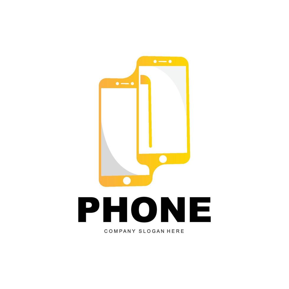 Smartphone Logo, Communication Electronics Vector, Modern Phone Design, For Company Brand Symbol vector