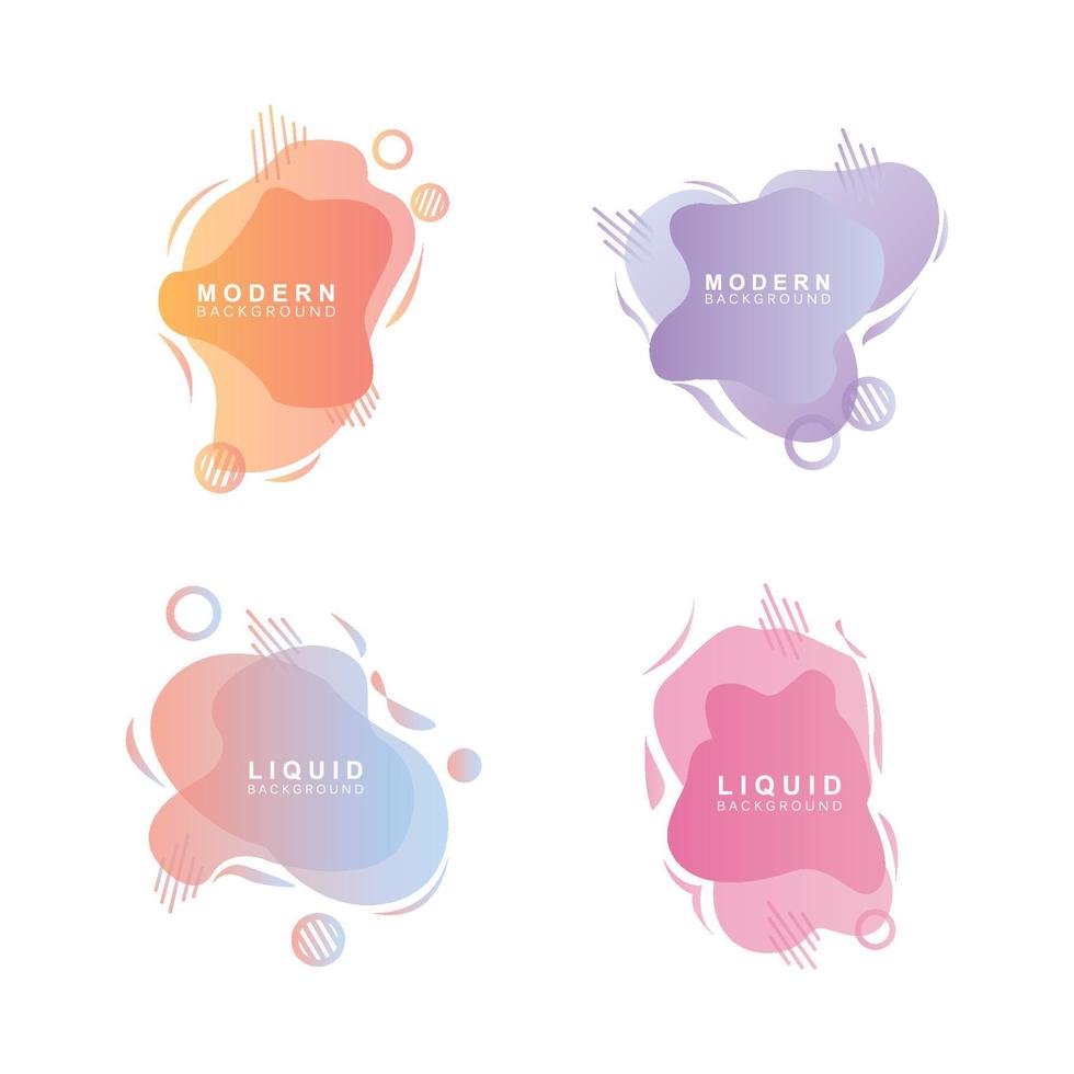 Liquid Background, Gradient Bubble Vector, Logo Template Banner And Abstract Wallpaper Poster vector