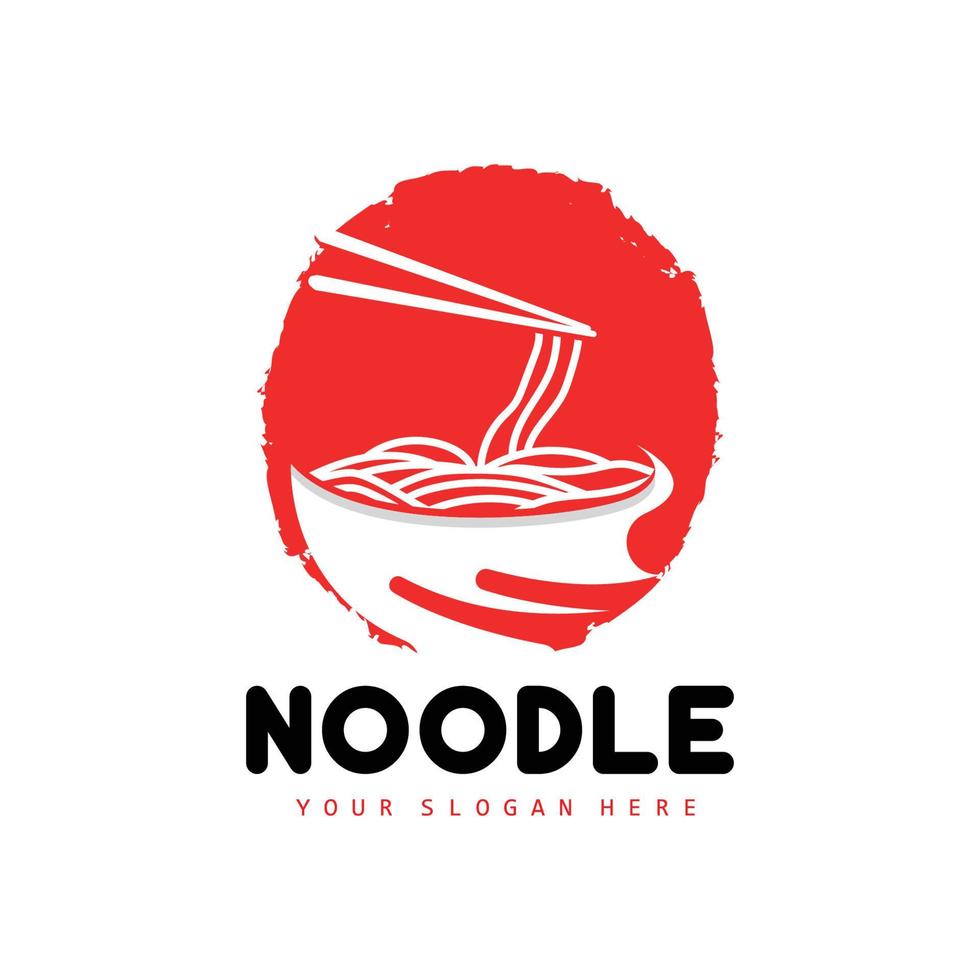 logotipo de fideos, vector de ramen, comida china, diseño de marca de restaurante de comida rápida, marca de producto, café, logotipo de empresa