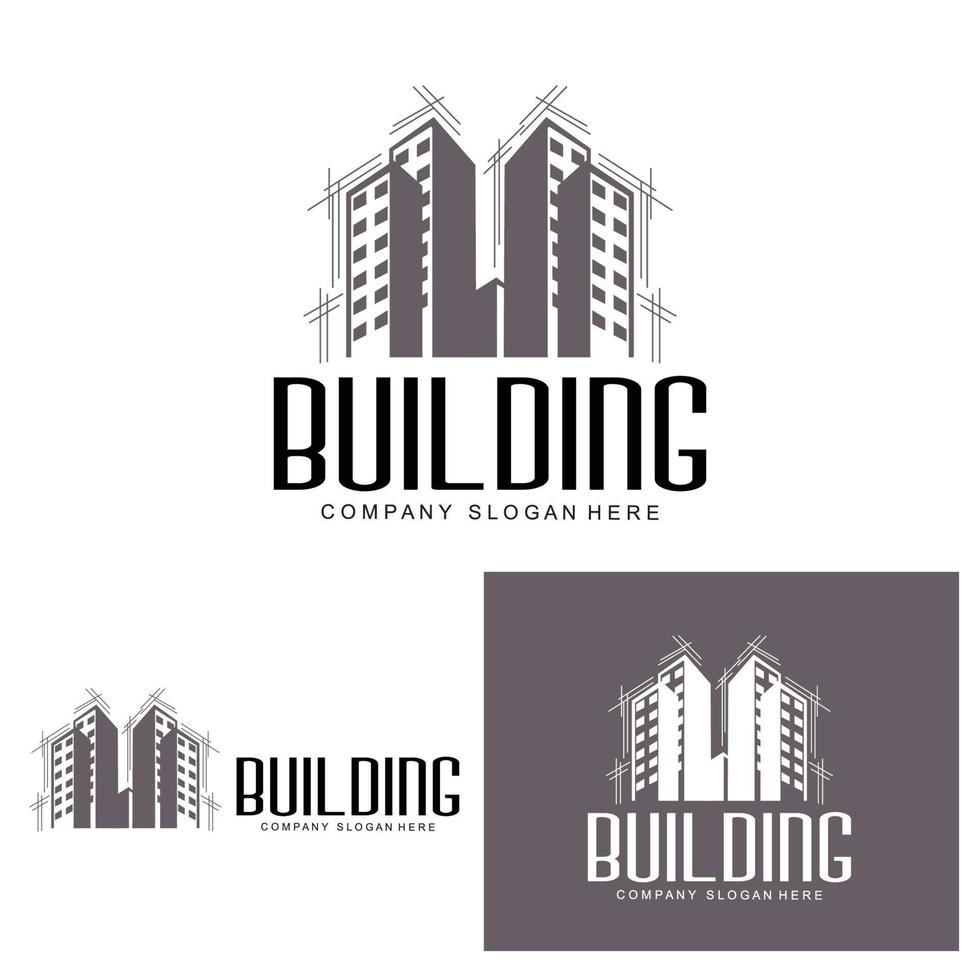 Home Design Logo, Building Logo, Property And Construction Company Icon vector