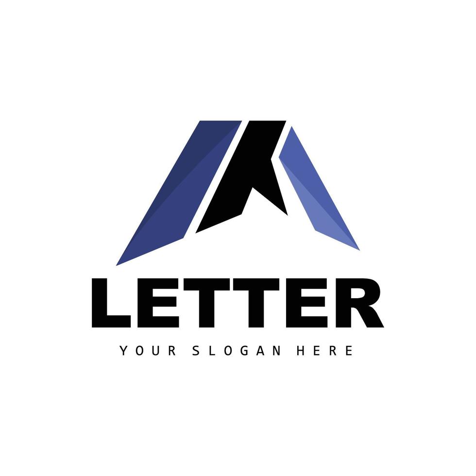 A Letter Logo, Letter Logotype Vector, Product Brand Design, Company Initials, Construction, Education vector