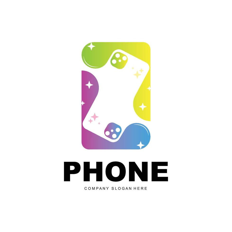 logotipo de smartphone, vector de electrónica de comunicación, diseño de teléfono moderno, para símbolo de marca de empresa