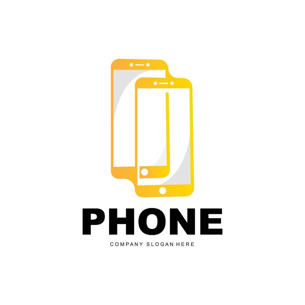 Smartphone Logo, Communication Electronics Vector, Modern Phone Design, For Company Brand Symbol vector