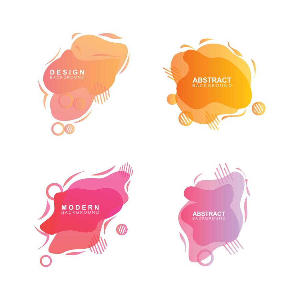 Liquid Background, Gradient Bubble Vector, Logo Template Banner And Abstract Wallpaper Poster vector